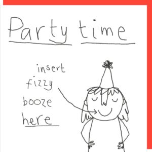 Fizzy Booze birthday card